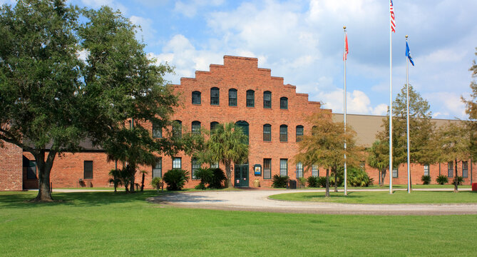 Front view of Tabasco Factory in Avery Island, Louisiana on August 30, 2019