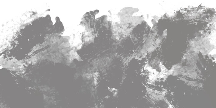 Abstract grey and white monochromatic grunge paint texture background. This dramatic distressed acrylic framing introduces an exceptionally energetic aesthetic for modern digital media.