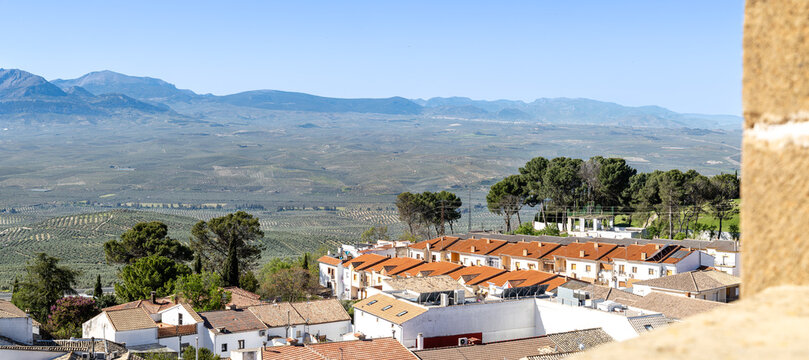 Buildings in the historic center of the city of Baeza in the province of Jaen, Spain