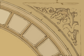 CLASSIC ARCHITECTURE - Ornaments on the facade of a very, very old classicist tenement house © Wojciech Wrzesień