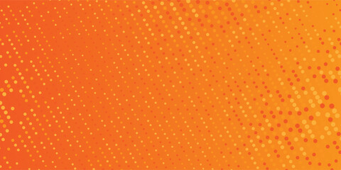 Modern dot yellow and orange pop art retro comic background with halftone dots abstract. Vektor illustration eps 10 © ALIJABAH