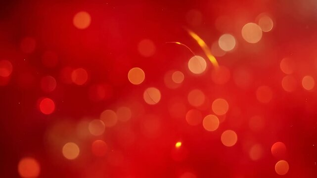Red bokeh light effect emphasizing modern aesthetics and minimalist design
