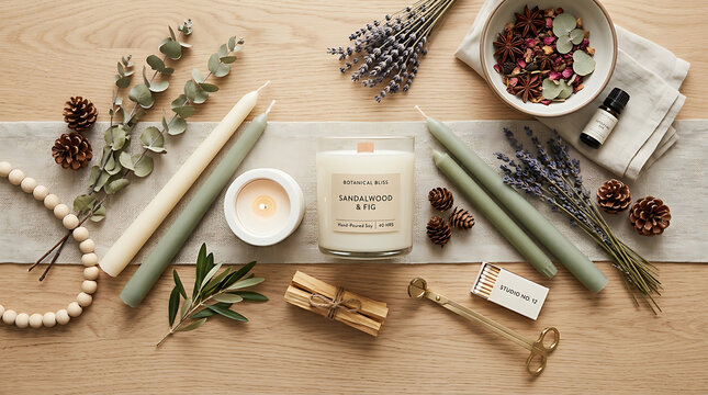 Natural botanical arrangement featuring pinecones, eucalyptus, l