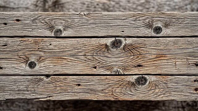Closeup of weathered wooden planks ideal for sleek commercial backgrounds and title sequences