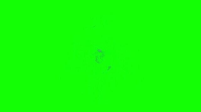 Electric green background with dynamic white lightning patterns and solid green space