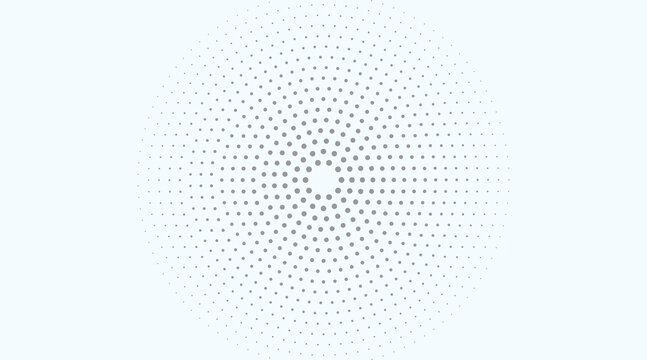 Abstract monochrome halftone pattern. Futuristic panel. Gunge dotted backdrop with circles, dots, point. Design element for web banners, posters, cards, wallpapers, sites. Black and white color