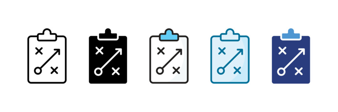 Planning Icon Set Multiple Style Collection