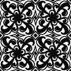 Fototapeta premium Abstract tribal art, ikat fabric, fabric, black woven patterns, local fabric patterns, printing, customs, wall decoration, carpet patterns, coverings.