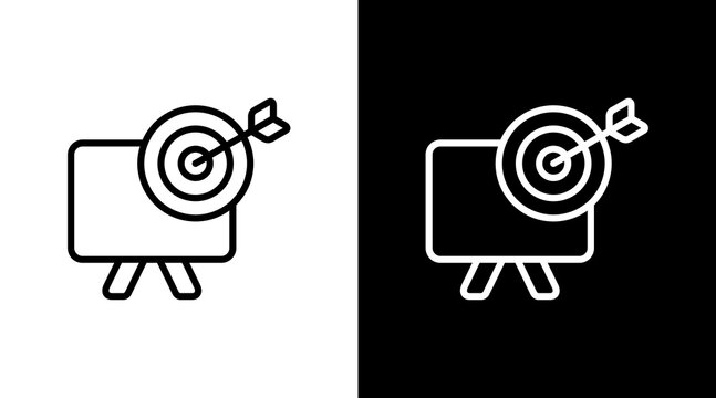 Objective White Icon Set Design