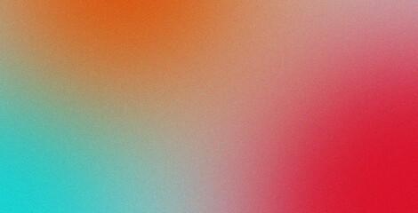 Fototapeta premium Vibrant gradient background with orange, red, and blue colors blended together smoothly