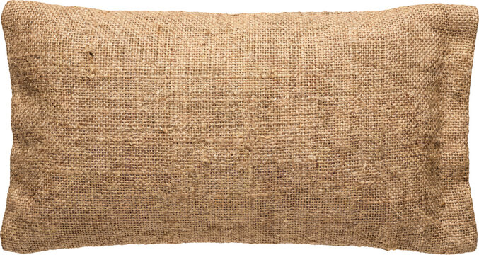 Rustic burlap sack bag isolated on transparent background