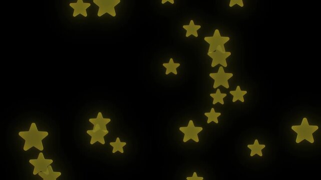 中心から飛び出す星
