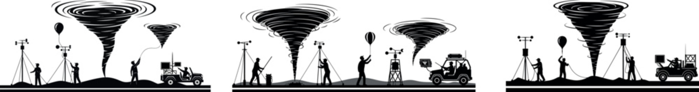 Silhouette workers building industrial funnel hopper structures with teamwork manual labor engineering construction factory processing plant project