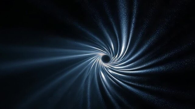 Celestial Swirl: An abstract and mesmerizing display, the swirling vortex captures the essence of cosmic energy, featuring spiraling light rays converging on a dark center. 