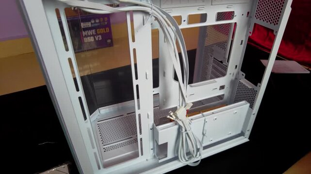 Malaysia, Bangi - October 10, 2025 Close-up of the Invasion ZOOM Premium ATX desktop chassis box.