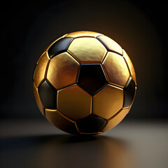Naklejka premium Golden Soccer Ball Award – Luxury Football Trophy Concept