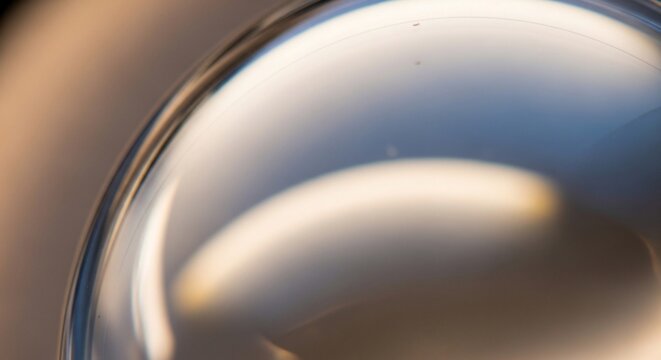 Abstract transparent orb surface