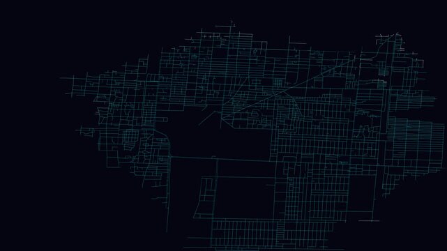 Mandalay, Burma, City Infrastructure Expansion Animation, Urban Visualization Technology
