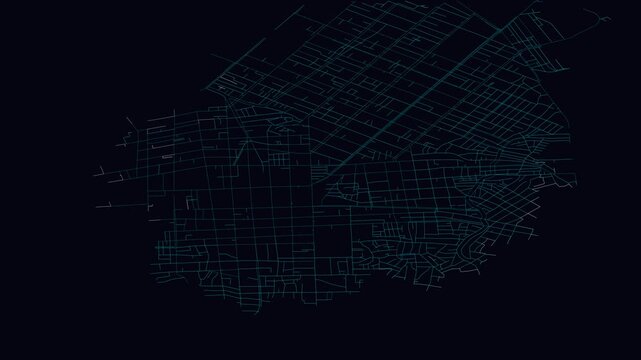 Bel&eacute;m, Brazil, City Infrastructure Expansion Animation, Urban Visualization Technology