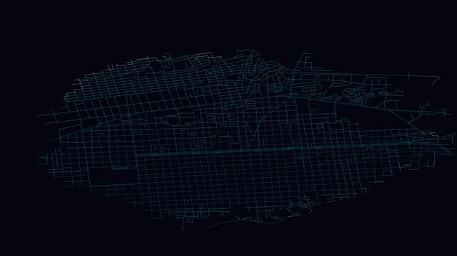 Barquisimeto, Venezuela, City Infrastructure Expansion Animation, Urban Visualization Technology