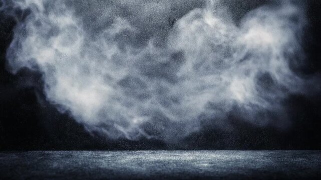 Smoke Dance on Concrete: An ethereal dance of swirling smoke against a textured concrete backdrop, creating an abstract and atmospheric scene.