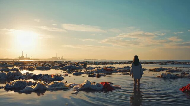 A picturesque row of traditional white Caribbean cottages featuring distinctive conical stone roofs, bathed in the warm glow of golden hour sunlight along a charming tropical street.