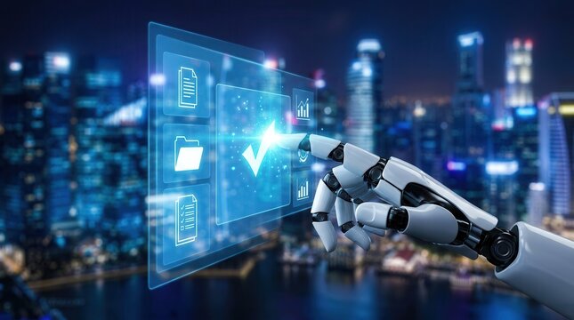 AI enhances task management systems by automating document organization and workflow.