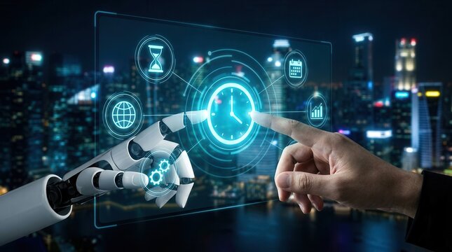 AI technology assists in developing intelligent time management solutions for task scheduling and productivity.