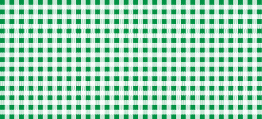 A seamless gingham pattern set. Plain green checkered and striped wallpaper for textiles, fabric designs, tablecloths, and clothing covers. Eps10 vector © Abd