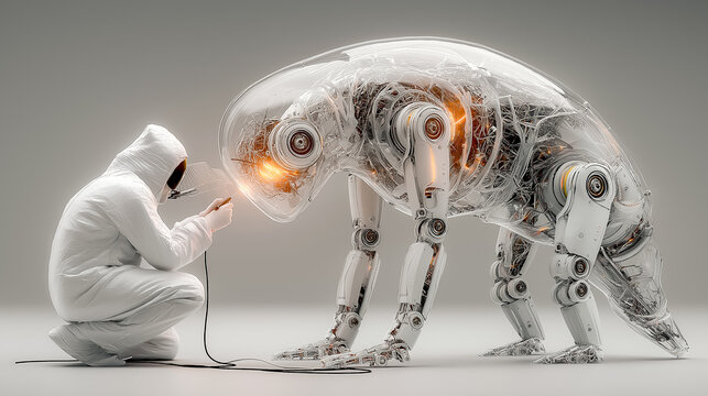 futuristic nanotechnology robots repairing human