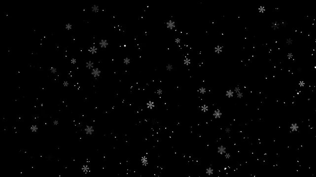 snow fall down overlay background