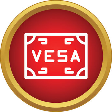 Vesa interface icon representing display mounting standards and technology