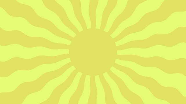 Yellow Sunbeam Sunburst Motion Animation 