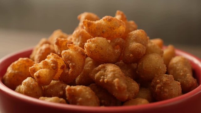 Close up of a bowl filled with delicious cooked pasta shells in creamy sauce