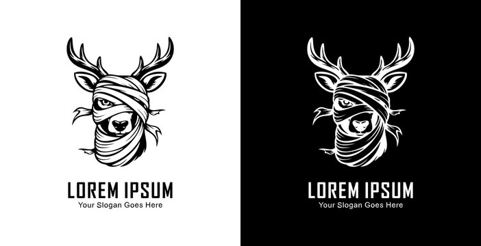 The logo design is a deer head wrapped in a bandage