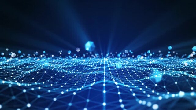 abstract blue lights
