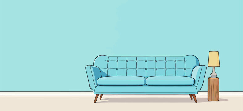 Minimalist Modern Living Room Interior Scene