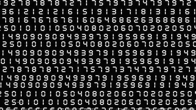 Digital abstract background binary code in the future , Modern technology hex code concept animation 4k 