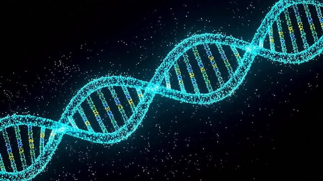 DNA double helix structure representing smart infrastructure and connectivity