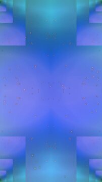 Blue Abstract Scene with Soft Light and Floating Dots Creating a Serene Visual