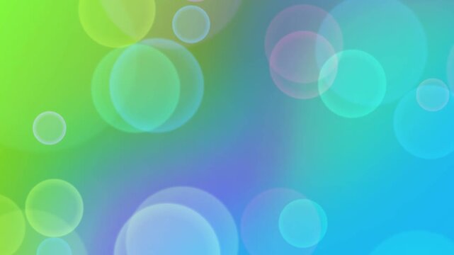 Abstract Colorful Bubble Motion in Bright Gradient Studio