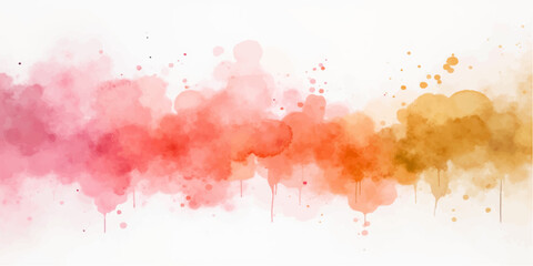Obraz premium An artistic abstract watercolor background features colorful ink splashes and grunge paint splatters on a paper texture design with vibrant pink liquid brush strokes and vector elements