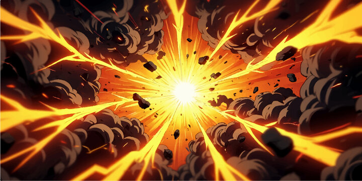 Abstract fire flames burning with intense heat and orange energy create a blazing inferno against a black background