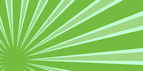 Obraz premium Vibrant green and white radial sunburst pattern with central focal point