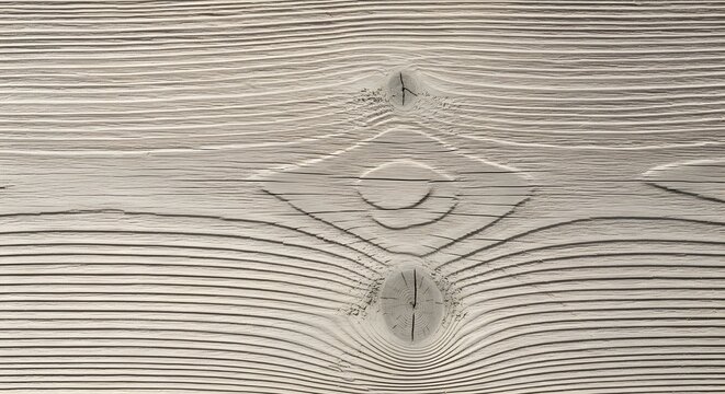 Close-Up Of Light Grey Wood Grain With Knots And Lines