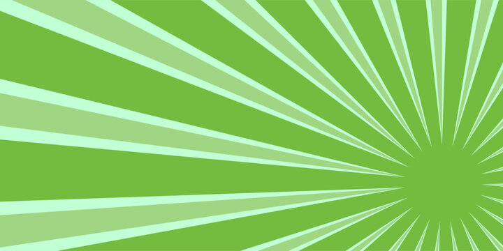 Vibrant green and white radial sunburst pattern with central focal point