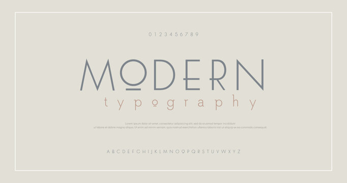 Abstract thin line font alphabet. Minimal modern fonts and numbers. Typography typeface uppercase lowercase and number. vector illustration