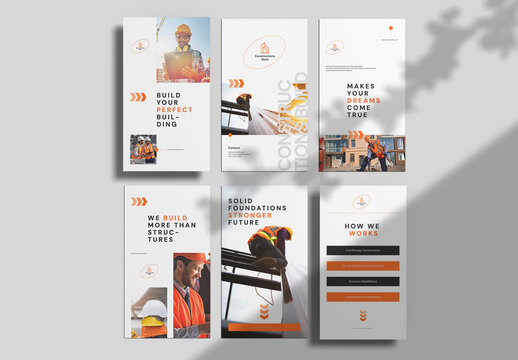 Construction Social Media Story Layout