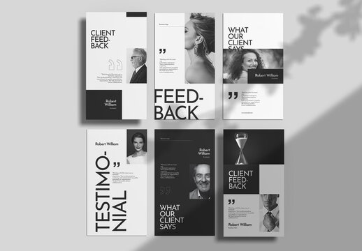 Customer Review Social Media Story Layout