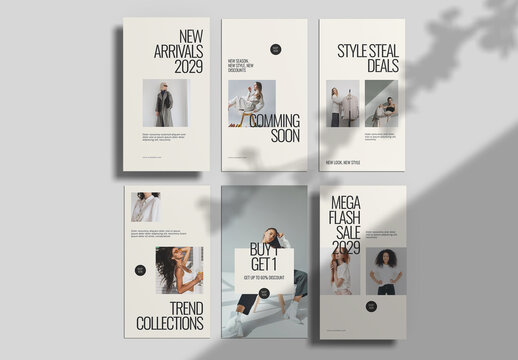 Sale Social Media Story Layout Set